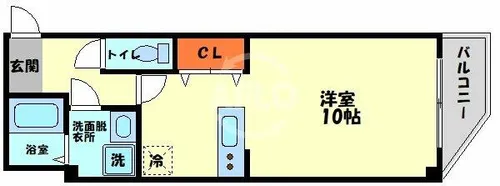 VEGA玉造【2階】の間取り