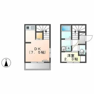 RISE吹上(ライズ吹上)【1階】の間取り