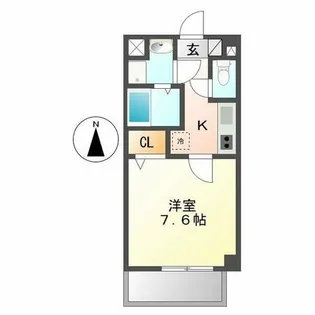 サニーウェル21【4階】の間取り