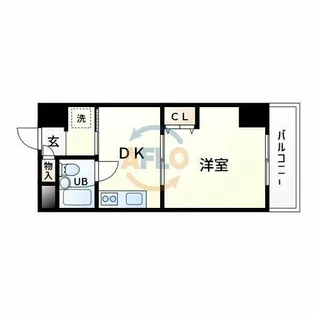 クリテリオン新大阪【11階】の間取り