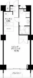 スクエア名駅南【4階】の間取り
