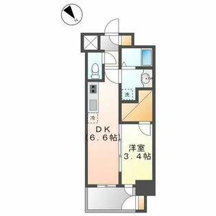 エステムコート名古屋新栄Ⅳネスト【7階】の間取り