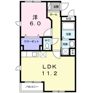 カスカードⅡ【2階】の間取り