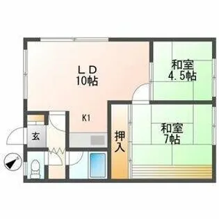第二シャトー武田【2階】の間取り