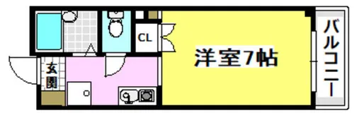 メゾンルミエール【5階】の間取り