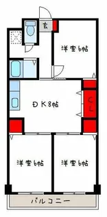 アプトシティ八尾【5階】の間取り