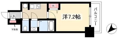 アドバンス名古屋モクシー (旧 ADVANCE NAGOYA MOXI【3階】の間取り