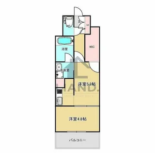 オーキッドレジデンス上呉服【503号室】の間取り