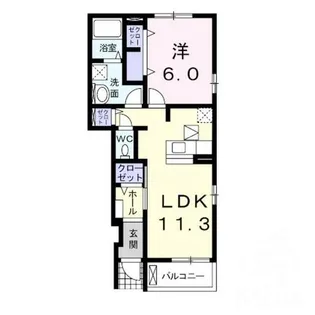 エレガンテ・フィオーレ【1階】の間取り