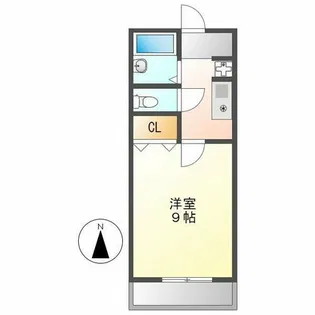 ベルドミール【202号室】の間取り