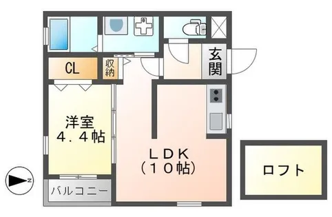 ルチア【201号室】の間取り