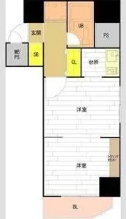 ライオンズシティ円山【2階】の間取り