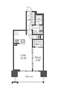 オーパスレジデンス名古屋ステーション【15階】の間取り