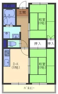 グリーンハイツさんわ【1階】の間取り