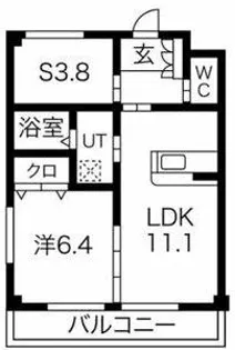 KI・ZU・NA【2階】の間取り