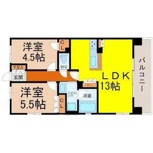 Alivis金山East【10階】の間取り