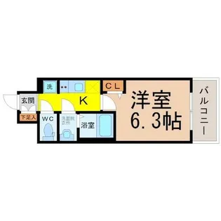 ファステート東別院シュプール【6階】の間取り