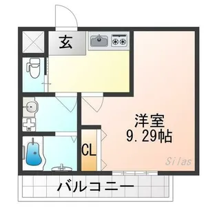 フラッティ西京極【2階】の間取り