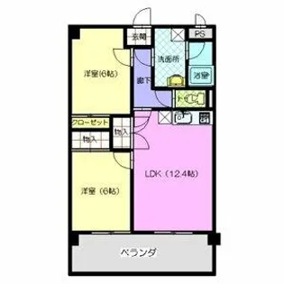 レージュ東栄【403号室】の間取り