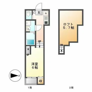 ポラリス名城公園【1階】の間取り