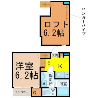 アールグレイス中島町【1階】の間取り