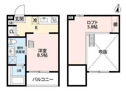 KAHALE小本(カハレ小本)【2階】の間取り