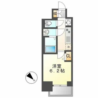 プレサンスTHE大須観音【2階】の間取り