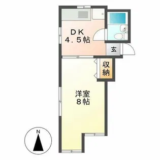 平和ハイム【3B号室】の間取り