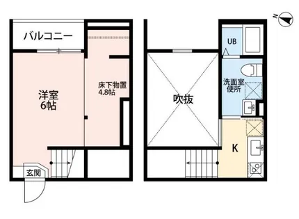 1Kの間取り画像