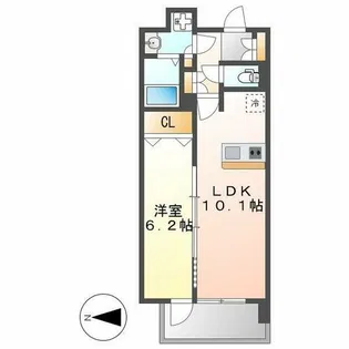 プレサンス丸の内リラティ【13階】の間取り