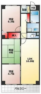 パピヨン565【3階】の間取り