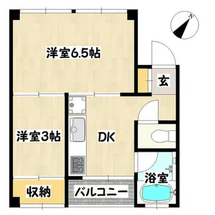 マンション平和【1階】の間取り