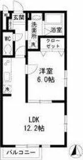 ソルティ アルデイア【101号室】の間取り