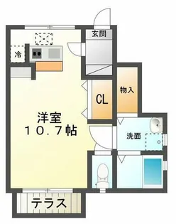メゾン朝霧【1階】の間取り