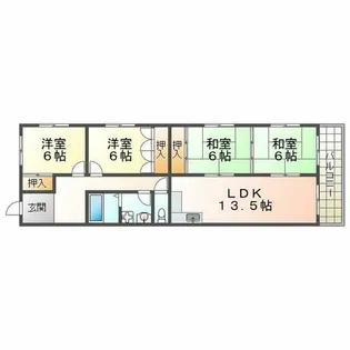山本マンション【1階】の間取り