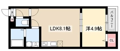 T.A明前町 A棟【1階】の間取り