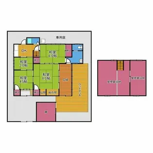 大阪府羽曳野市駒ケ谷【一戸建】の間取り