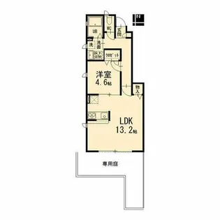 レジデンス桜山【101号室】の間取り