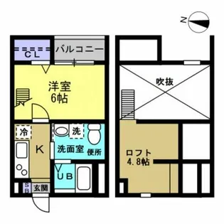 SUNFALD【2階】の間取り