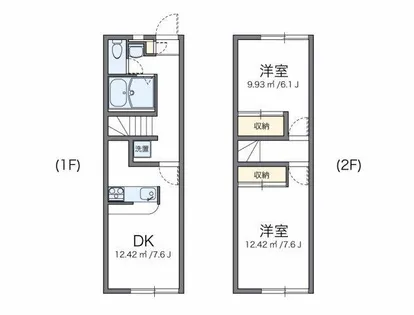 レオパレスシャルマンⅡ【115号室】の間取り