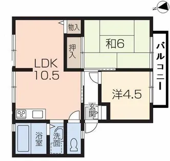 サンライフMII【2階】の間取り