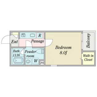 リアン猫洞通【0302号室】の間取り