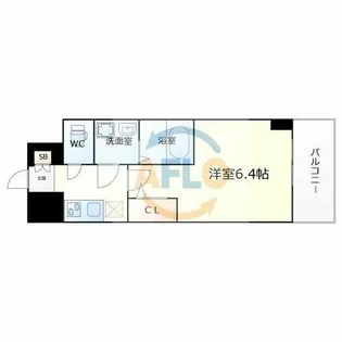 IW RESIDENCE大阪CREST TAPP【5階】の間取り