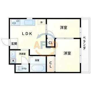 ハイツプライム【4階】の間取り