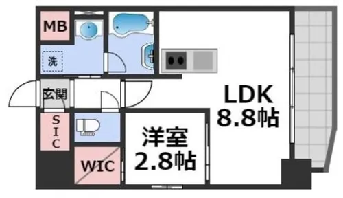 リアライズ小路【9階】の間取り