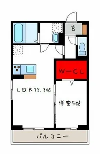 ルシール西岩田【2階】の間取り