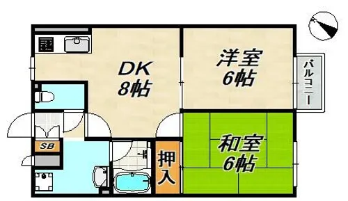 ソレアード プラーサ【1階】の間取り