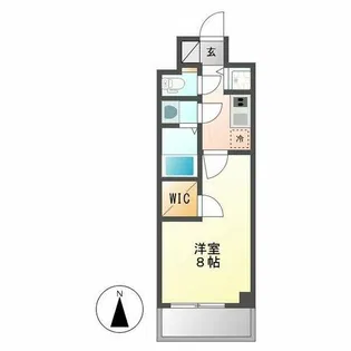 プレサンスジェネ丸の内【702号室】の間取り