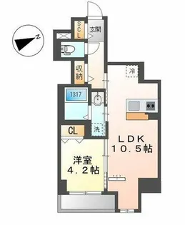 THE BLOSSOM 新栄【3階】の間取り