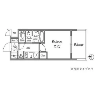 エステムコート難波Ⅶビヨンド【10階】の間取り